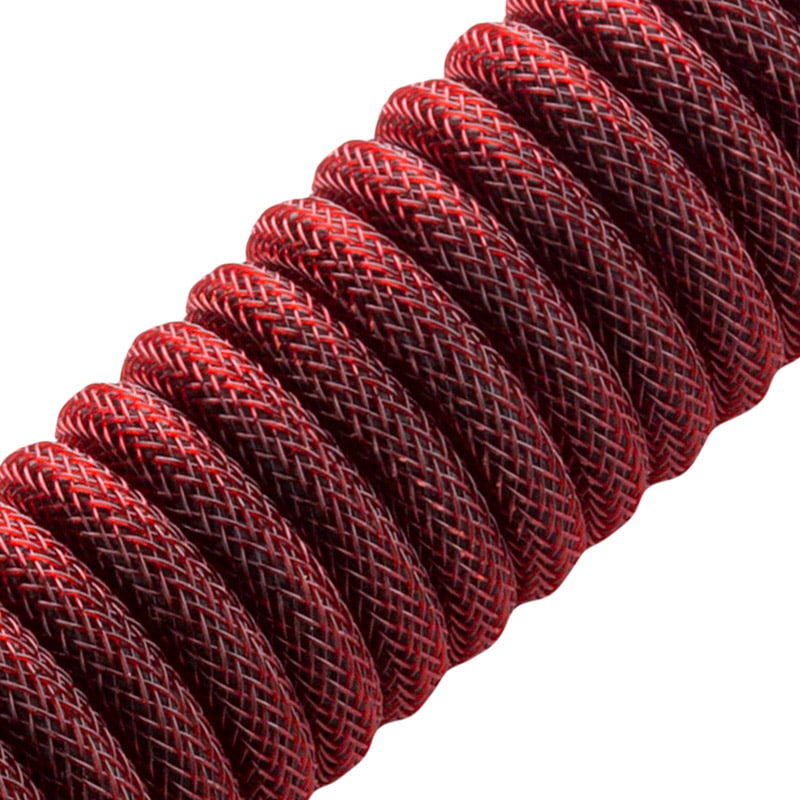 CableMod Pro Coiled Keyboard Cable USB A to USB Type C, Republic Red - 150cm CableMod