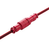 CableMod Pro Coiled Keyboard Cable USB A to USB Type C, Republic Red - 150cm CableMod