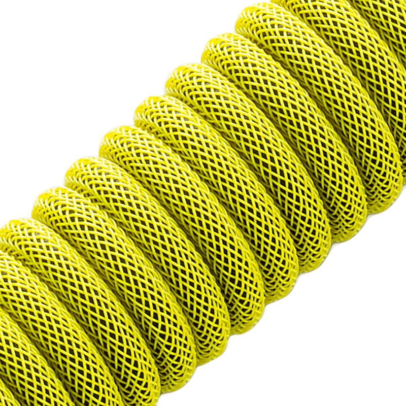 CableMod Pro Coiled Keyboard Cable USB-C to USB Type A, Dominator Yellow - 150cm