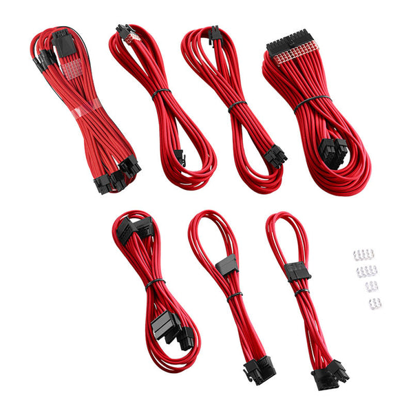 CableMod C-Series Pro ModMesh 12VHPWR Cable Kit for Corsair RM, RMi, RMx (Black Label) - red