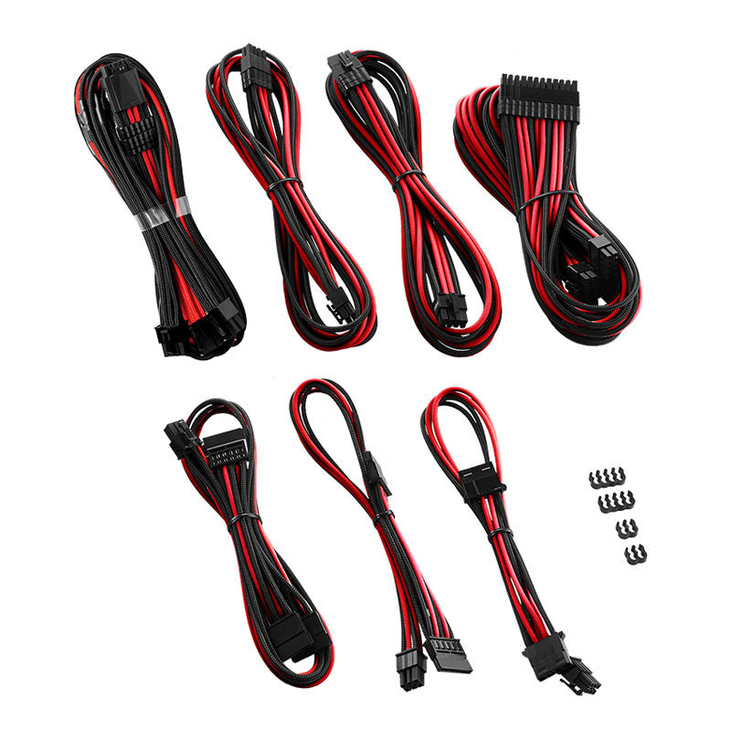 CableMod C-Series Pro ModMesh 12VHPWR Cable Kit for Corsair RM, RMi, RMx (Black Label) - black/red
