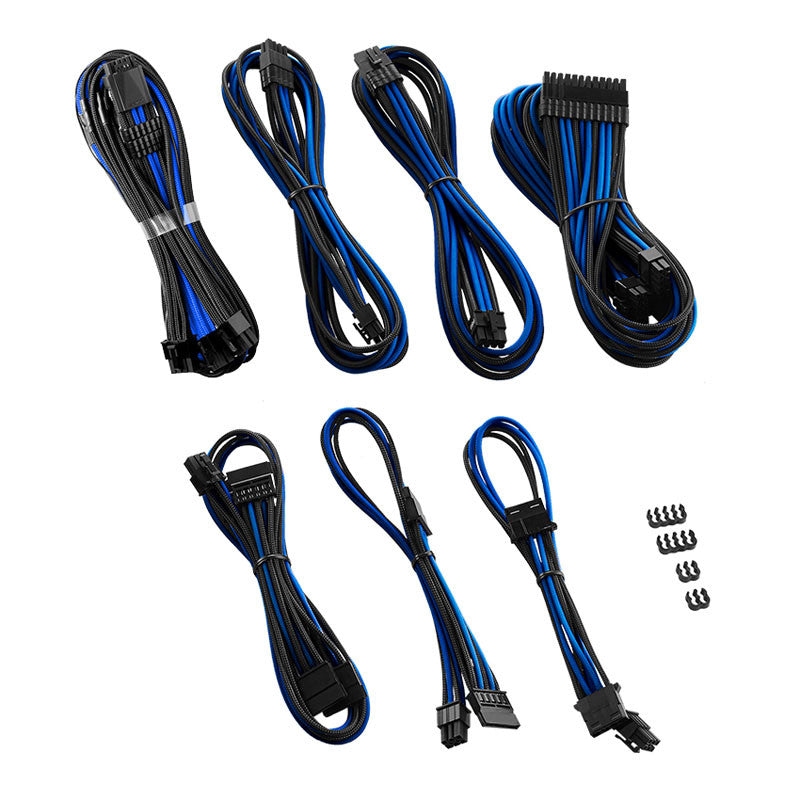 CableMod C-Series Pro ModMesh 12VHPWR Cable Kit for Corsair RM, RMi, RMx (Black Label) - black/blue