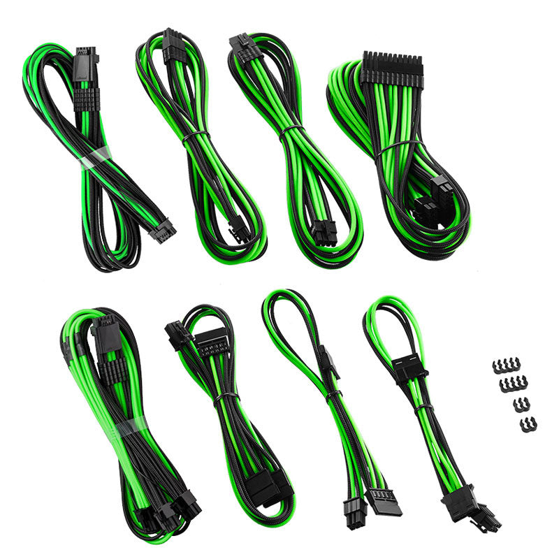 CableMod RT-Series Pro ModMesh 12VHPWR Dual Cable Kit for ASUS/Seasonic - black/light green