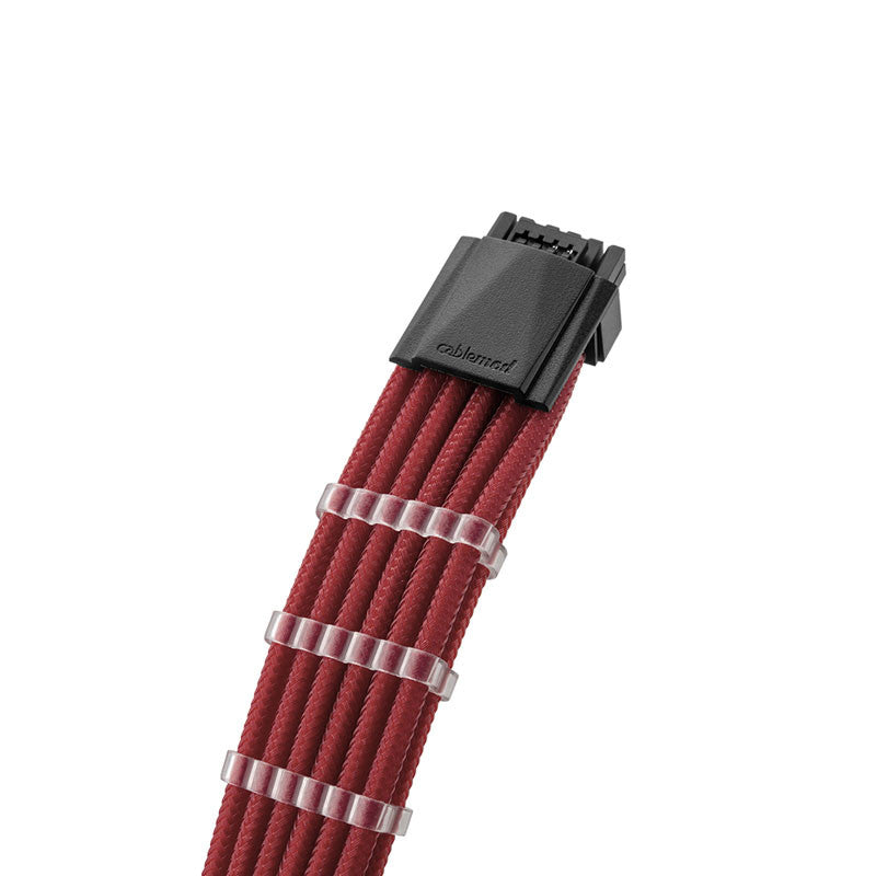 CableMod RT-Series Pro ModMesh 12VHPWR to 3x PCI-e Kabel for ASUS/Seasonic - 60cm, dark red