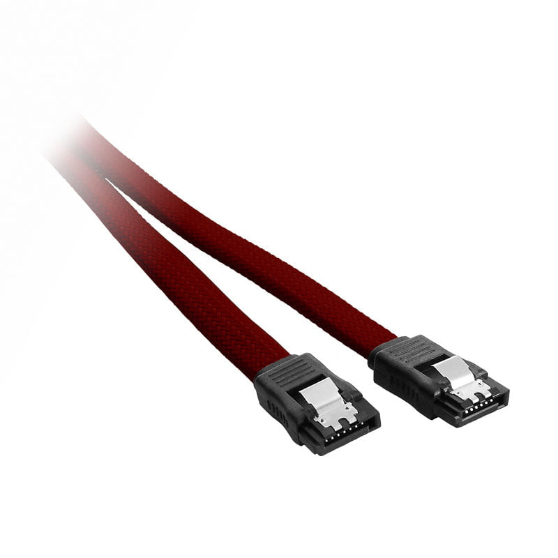 CableMod ModMesh SATA 3 Cable 30cm - blood red - Geekd Gamernes valg