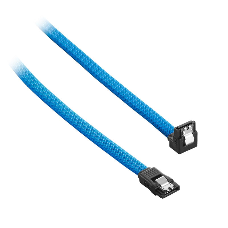 CableMod ModMesh Right Angle SATA 3 Cable 30cm - light blue CableMod